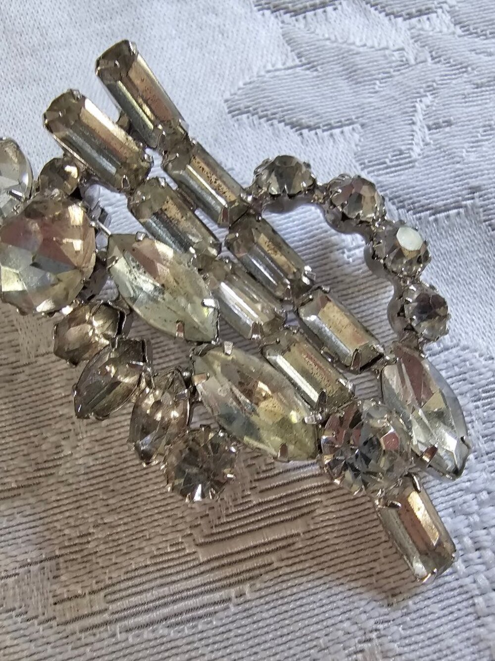 Vintage Continental rhinestone brooch